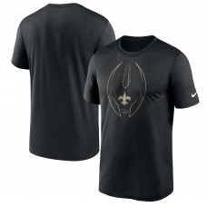 Футболка New Orleans Saints Nike Legend Icon Logo Performance - Black