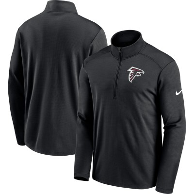 Кофта на короткой молнии Atlanta Falcons Nike Black Pacer Performance