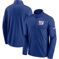 New York Giants Nike Royal Pacer Performance Quarter-Zip Jacket