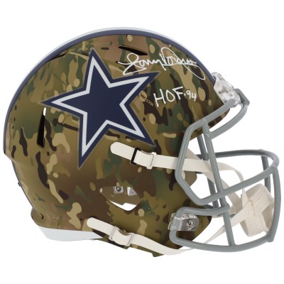 Autographed Dallas Cowboys Tony Dorsett Fanatics Authentic Riddell CAMO Alternate Speed Replica Helmet with HOF 94 Inscription
