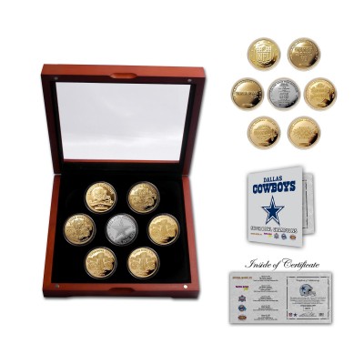 Dallas Cowboys Highland Mint 6-Time Super Bowl Champions 7-Piece Coin Set