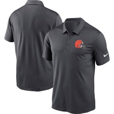 Cleveland Browns Nike Charcoal Fan Gear Franchise Heat-Sealed Graphic Team Polo