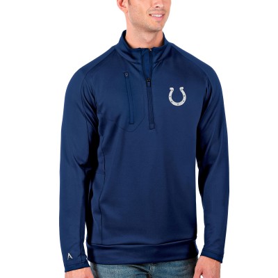 Indianapolis Colts Antigua Royal Generation Quarter-Zip Pullover Jacket