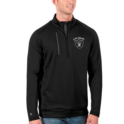 Кофта на короткой молнии Las Vegas Raiders Antigua Generation - Black/Charcoal