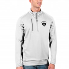 Кофта на короткой молнии Las Vegas Raiders Antigua Generation- White/Silver