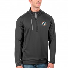 Кофта с молнией Miami Dolphins Antigua Generation - Charcoal/Silver