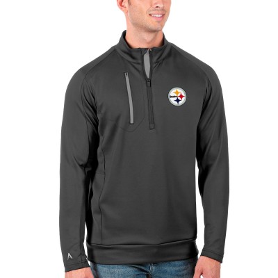 Кофта с молнией Pittsburgh Steelers Antigua Generation - Charcoal/Silver