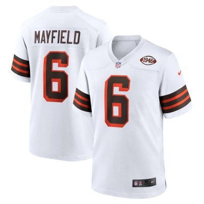 Игровая джерси Baker Mayfield Cleveland Browns Nike 1946 Collection Alternate Game - White