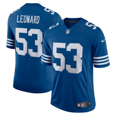 Indianapolis Colts Darius Leonard Nike Royal Alternate Vapor Limited Jersey