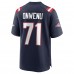 Игровая джерси Mike Onwenu New England Patriots Nike Team - Navy