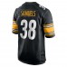 Игровая джерси Jaylen Samuels Pittsburgh Steelers Nike Team Game - Black