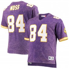 Футболка Randy Moss Minnesota Vikings Mitchell & Ness Retired Acid Wash - Purple
