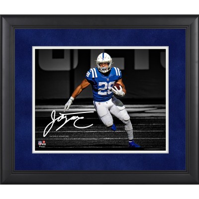 Indianapolis Colts Jonathan Taylor Fanatics Authentic Framed 11 x 14 Spotlight Photograph - Facsimile Signature
