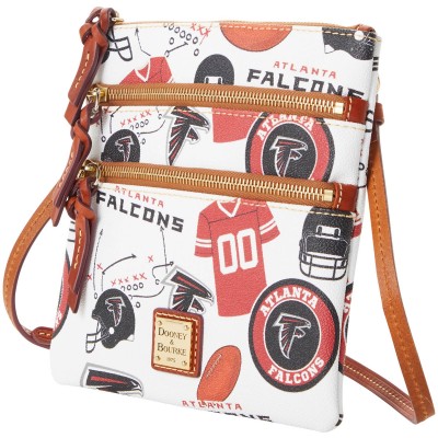 Сумка через плечо Atlanta Falcons Dooney & Bourke Womens Triple-Zip