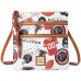 Сумка через плечо Atlanta Falcons Dooney & Bourke Womens Triple-Zip