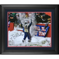 Autographed New England Patriots Tedy Bruschi Fanatics Authentic Framed 16 x 20 Snow Celebration Photograph Autographed New England Patriots Tedy Bruschi Fanatics Authentic Framed 16 x 20 Snow Celebration Photograph