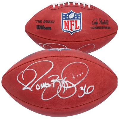 Autographed Pittsburgh Steelers Jerome Bettis Fanatics Authentic Wilson Full Color Duke Pro Football