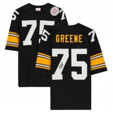 Игровая джерси Autographed Pittsburgh Steelers Joe Greene Fanatics Authentic Mitchell & Ness Black Authentic with HOF 87 Inscription