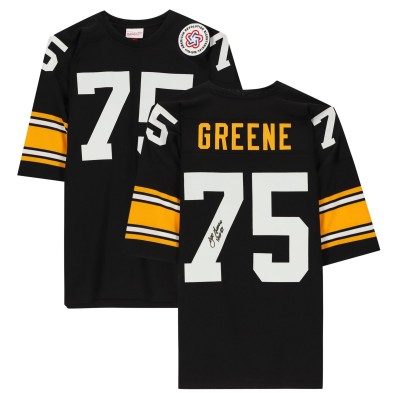 Игровая джерси Autographed Pittsburgh Steelers Joe Greene Fanatics Authentic Mitchell & Ness Black Authentic with HOF 87 Inscription