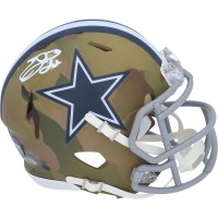 Autographed Dallas Cowboys Emmitt Smith Fanatics Authentic Riddell CAMO Alternate Speed Mini Helmet