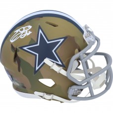Autographed Dallas Cowboys Emmitt Smith Fanatics Authentic Riddell CAMO Alternate Speed Mini Helmet