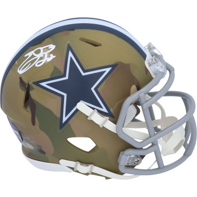Autographed Dallas Cowboys Emmitt Smith Fanatics Authentic Riddell CAMO Alternate Speed Mini Helmet