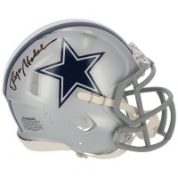 Autographed Dallas Cowboys Roger Staubach Fanatics Authentic Riddell Speed Mini Helmet