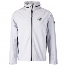 Miami Dolphins Cutter & Buck White Vapor Full-Zip Jacket