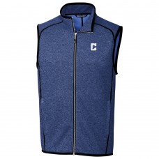 Indianapolis Colts Cutter & Buck Royal Team Mainsail Sweater Knit Fleece Full-Zip Vest