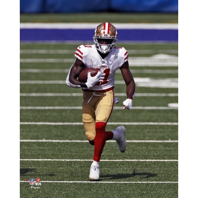 Unsigned San Francisco 49ers Brandon Aiyuk Fanatics Authentic Running Photograph