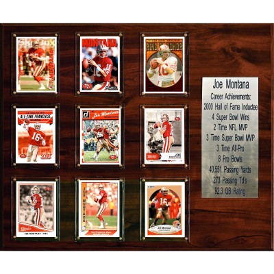 San Francisco 49ers Joe Montana 15 x 18 Plaque