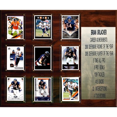 Chicago Bears Brian Urlacher 15 x 18 Plaque