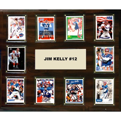 Buffalo Bills Jim Kelly 15 x 18 Plaque