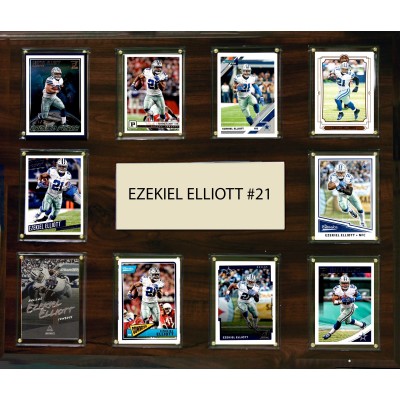 Dallas Cowboys Ezekiel Elliott 15 x 18 Plaque