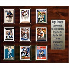 Dallas Cowboys Roger Staubach 15 x 18 Plaque