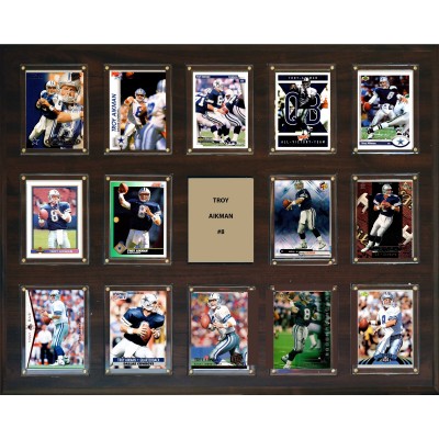 Dallas Cowboys Troy Aikman 15 x 18 Plaque