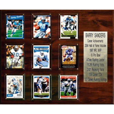 Detroit Lions Barry Sanders 15 x 18 Plaque