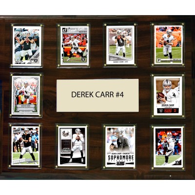 Las Vegas Raiders Derek Carr 15 x 18 Plaque