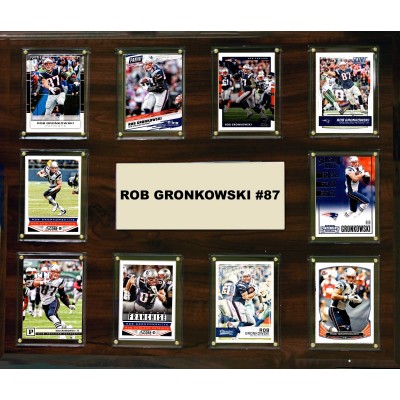 New England Patriots Rob Gronkowski 15 x 18 Plaque