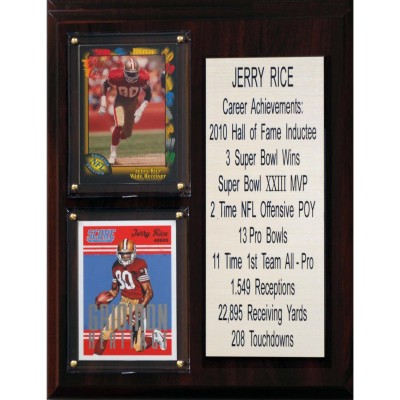 San Francisco 49ers Jerry Rice 8 x 10 Plaque