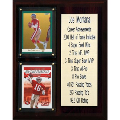 San Francisco 49ers Joe Montana 8 x 10 Plaque