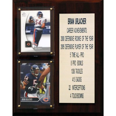 Chicago Bears Brian Urlacher 8 x 10 Plaque