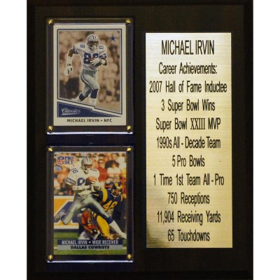 Dallas Cowboys Michael Irvin 8 x 10 Plaque