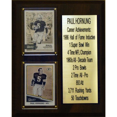 Green Bay Packers Paul Hornung 8 x 10 Plaque