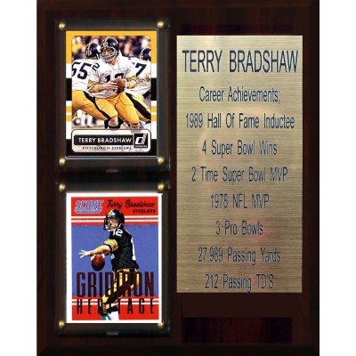 Terry Bradshaw Pittsburgh Steelers 8 x 10 Career Achievements Plaque