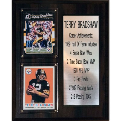 Terry Bradshaw Pittsburgh Steelers 8 x 10 Plaque