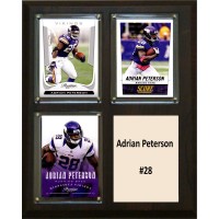Minnesota Vikings Adrian Peterson 8 x 10 Plaque