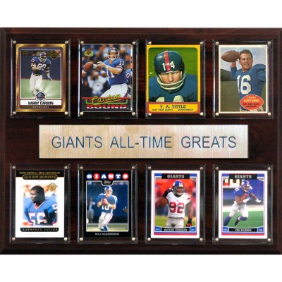 New York Giants 12 x 15 All-Time Greats Plaque