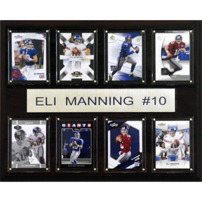 New York Giants Eli Manning 12 x 15 Plaque