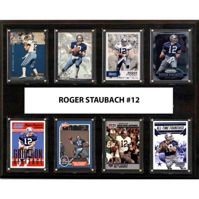 Dallas Cowboys Roger Staubach 12 x 15 Plaque